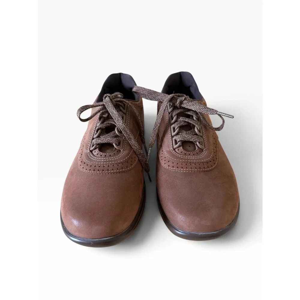 SAS Women's Walk Easy Size 8.5 Chocolate Walking Shoes